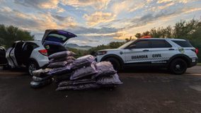 Guardia Civil y Secretaría de Marina aseguran camioneta y 250 kilos de mariguana en la Siglo XXI