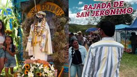 Celebran en Huandacareo el tradicional paseo al arroyo por la festividad de San Jerónimo