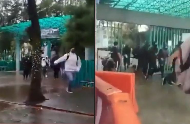 #VIDEO // Grupo armado irrumpe en un Bachilleres y deja herido a un profesor acusado de abusar a una alumna
