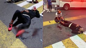 Camioneta arrolla a pareja de motociclistas en Maracay y conductor se da a la fuga; los jóvenes se reportan graves