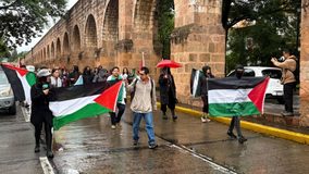 Comité de Solidaridad con Palestina marcha en Morelia y cuestiona a Gobierno Federal y ONU