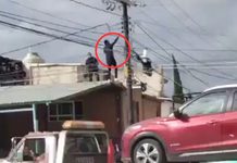 #VIDEO // Capturan a sujeto acusado de violencia doméstica que intentó escapar por las azoteas en Amozoc