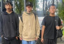 Agrupamiento Equino detiene a tres jóvenes en posesión de marihuana y réplica de pistola, en Morelia