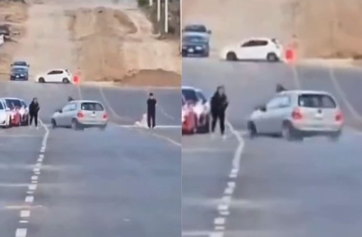 #VIDEO // Mujer es atropellada durante evento de arrancones en Hidalgo