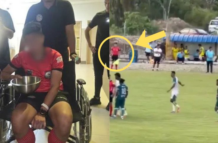 #VIDEO // Desde la banca jugador lanza piedra contra árbitro durante partido en Ecuador