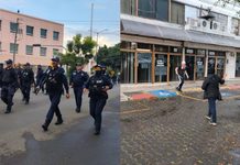 Con resguardo de Guardia Civil, marcha de estudiantes de Tiripetio llegó al primer cuadro de la ciudad