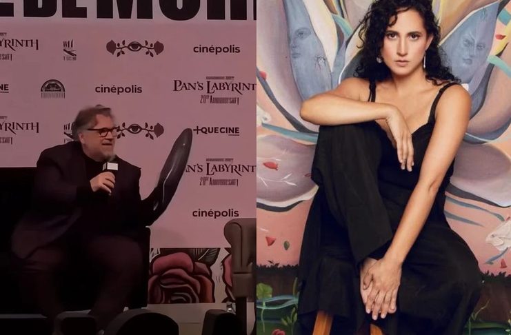 #VIDEO // Artista michoacana Carolina Pavia entrega obra a Guillermo del Toro en el FICM; pieza formará parte de su museo permanente