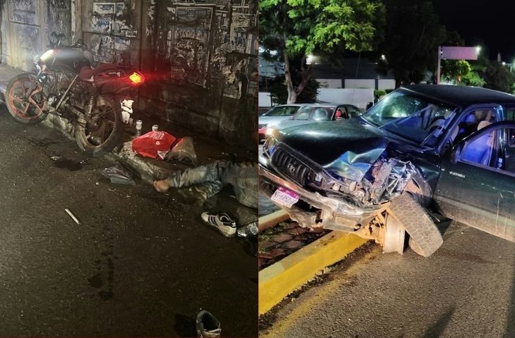 Se registran dos accidentes vehiculares en diferentes sitios de Morelia; hay dos personas heridas