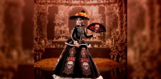 Así luce la nueva y elegante Barbie Catrina 2026 por el Día de Muertos