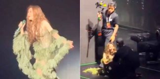 #VIDEO // La cantante Jane Zhang sufre fuerte percance durante concierto en China