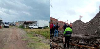 Colapso de losa y cimbra deja 25 albañiles heridos cerca de la colonia Valle del Real, al norte de Morelia