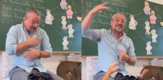 #VIDEO // Conmueve en redes maestro que enseña lengua de señas cantando con sus alumnos