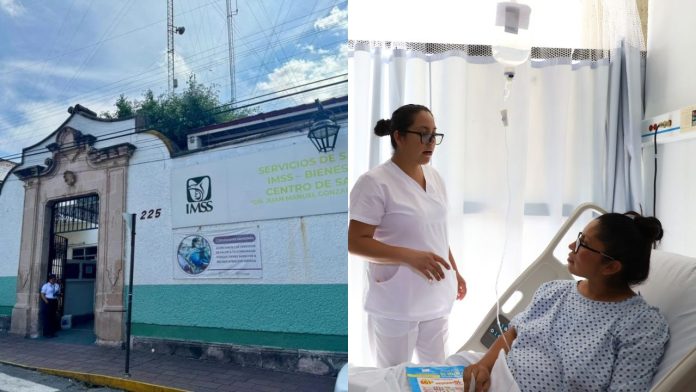 Fachada de una clínica de salud pública brindando servicios de atención médica gratuita a ciudadanos en Morelia.