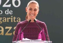 Destaca Sheinbaum fuerza de las mujeres y vigencia de ideales de Morelos en Apatzingán