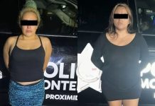 Centro de Monterrey: Detienen a dos mujeres tras golpear y asaltar a un hombre que esperaba el camión