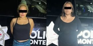 Centro de Monterrey: Detienen a dos mujeres tras golpear y asaltar a un hombre que esperaba el camión