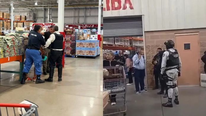 Entrada de la tienda Costco ubicada en la zona de Lomas de la Selva en Cuernavaca, Morelos, donde detuvieron a un presunto ladrón de motocicletas.