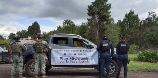GC y Ejército recuperan camioneta robada, en Salvador Escalante