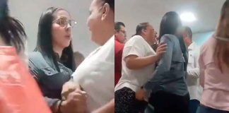 #VIDEO // “Deme la cara” Escolta de Rocío Nahle agrede a mujer que exigía medicinas para niños con cáncer
