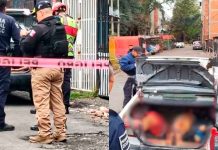 Hallan a dos hombres ejecutados y atados dentro de un Tsuru blanco en Ecatepec