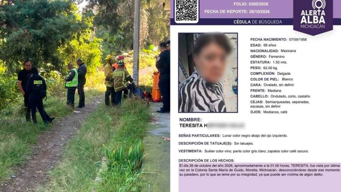 Hallan-sin-vida-a-adulta-mayor-desaparecida-en-Morelia