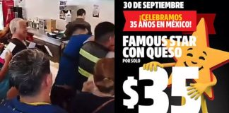 #VIDEO // ¡Hambre voraz y golpes! Oferta de aniversario termina en brutal pelea dentro de un Carl’s Jr