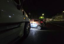 Se registra choque de tráiler contra auto en el Libramiento Norte de Morelia