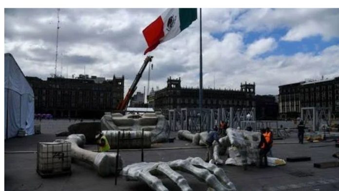 Instalarán Catrina monumental de 32 metros en el Zócalo de la CDMX