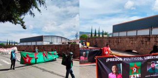 Integrantes del FNLS marchan en Morelia para exigir liberación de presos políticos