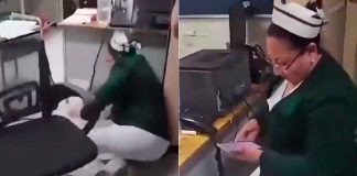 #VIDEO // Jefa de enfermeras del IMSS Puebla en aparente estado inconveniente