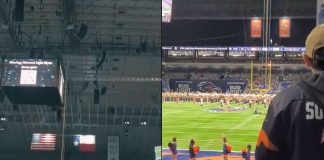 #VIDEO // Militar estadounidense fallece tras accidente durante exhibición en estadio de Texas Elementos de seguridad y paramédicos auxilian a un militar estadounidense tras un accidente durante una exhibición en el estadio Alamodome de Texas.