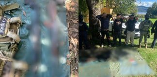 Militares, GN y GC aseguran armas y drogas en Erongarícuaro; hay 3 detenidos