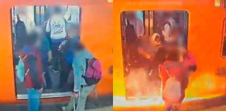 #VIDEO // Muleta provoca cortocircuito e incendio en Metro Moctezuma