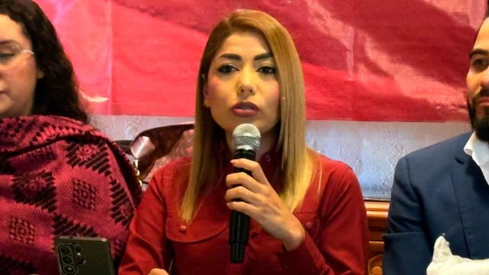 La diputada Sandra Olimpia Garibay Esquivel exige mayor seguridad en el Congreso de Michoacán ante la ola de violencia que azota a Apatzingán.