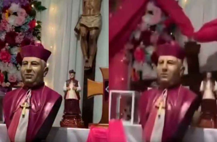 #VIDEO // Se desploma crucifijo en plena ceremonia religiosa; ocurrió en Veracruz