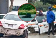 Se registran dos accidentes en distintos puntos de Morelia; hay dos heridos y una vaca muerta