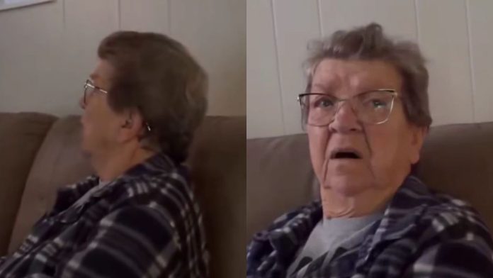 Se vuelve viral la reacción de abuela al verse en una película gracias a la IA