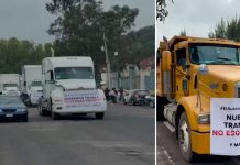 Manifestación de transportistas es porque les redujeron subsidio de peaje en autopista: Bedolla