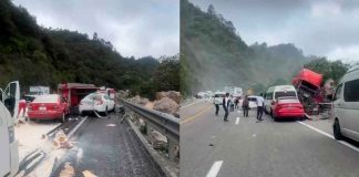 Tráiler sin frenos embiste a docena de vehículos en Chiapas; reportan una persona sin vida
