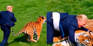 #VIDEO // Donald Trump causa polémica en Truth Social con video de IA y un tigre