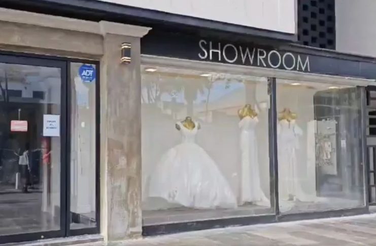 #VIDEO// Vandalizan por segunda vez la tienda Royal Collection en Puebla