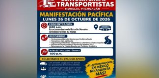 Transportistas protestarán en Morelia contra la inseguridad carretera