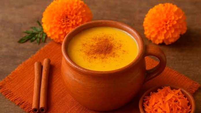 atole de cempasúchil