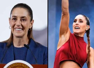 #VIDEO // Comparan a Sheinbaum con la cantante argentina Soledad Pastorutti tras homenaje a Messi
