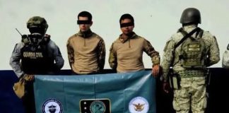 Detienen a dos presuntos integrantes del CJNG con armas y droga en Apatzingán