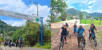 Etúcuaro tiene un nuevo atractivo con rutas ciclistas