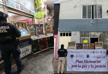 Guardia Civil apoya en cateos donde aseguran 64 máquinas tragamonedas en Morelia