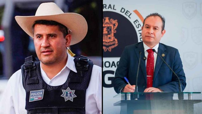 Fachada de la Fiscalía General del Estado de Michoacán durante las investigaciones sobre el caso del homicidio de Carlos Manzo.