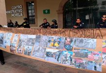 Mantiene FNLS exigencia de ocupar Melchor Ocampo y condiciona diálogo a retiro de policías