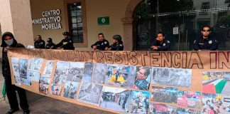 Mantiene FNLS exigencia de ocupar Melchor Ocampo y condiciona diálogo a retiro de policías